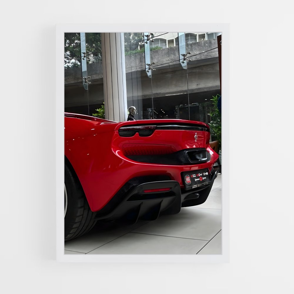 Poster gtb de middle – affiche Ferrari (vue 3)